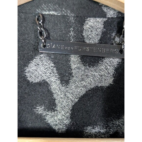 Diane Von Furstenberg Theodora Leopard Moto Jacket Wool Leather 8 - Picture 3 of 10